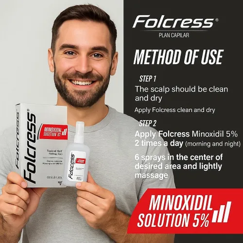 Miniatura 5 de Generic Tratamiento de pérdida de cabello Minoxidil 5% (paquete de 2), Gris