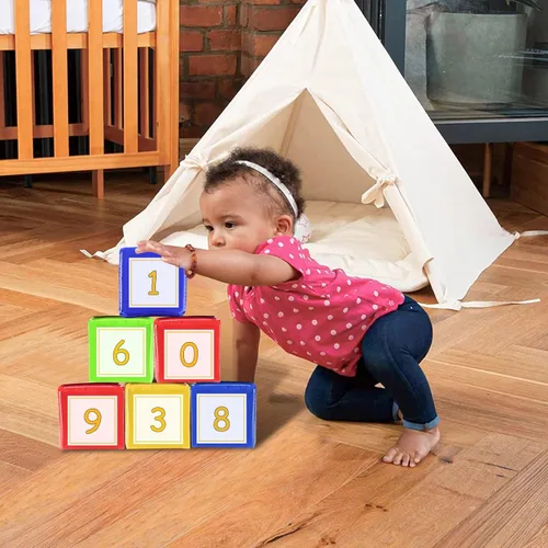 Miniatura 2 de Dados de juego educativo de bricolaje, cubos de bolsillo para enseñanza (juego de 4)