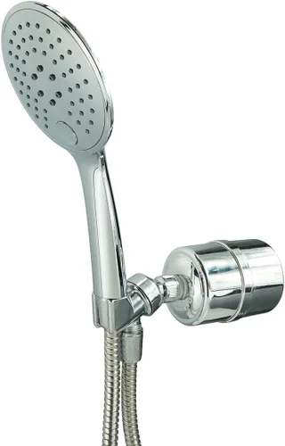 Miniatura 12 de Crystal Quest Sistema de filtración de energía de ducha de mano de lujo, dorado, sin BPA, 1.25-2.5 GPM, cartucho reversible, ideal para decloración
