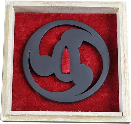 Miniatura 7 de Handmade Sword - Espada Samurai de aleación de hierro Tsuba, con caja de madera, para espadas Katana Wakizashi iron alloy tsuba hand guard, choose