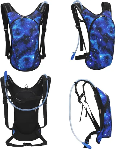 Miniatura 2 de Mochila de hidratación Roptat con bolsa de agua de 2L - Mochila de agua ligera con bolsa de agua para mujeres, hombres, correr, montar, andar