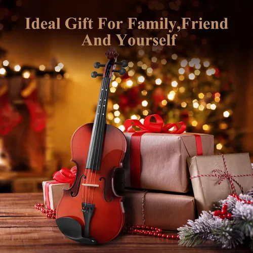 Miniatura 6 de Eastar - Violín 3/4 para principiantes, kit de violines para estudiantes, violín con estuche rígido, resina colofonia, soporte para hombro, arco