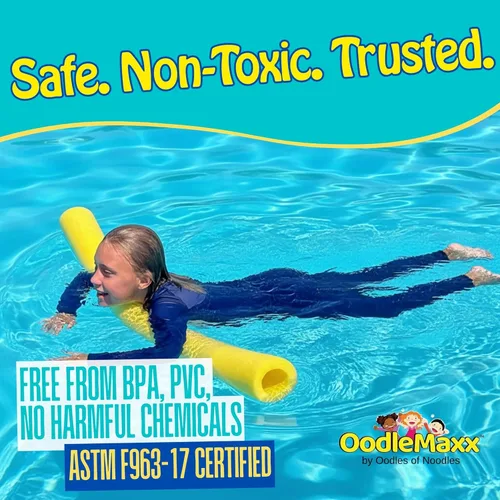 Miniatura 7 de Oodles of Noodles OodleMaxx Fideo Gigante - Aproximadamente 54 pulgadas de largo, fideo de piscina extra grande hecho de espuma premium para fideos