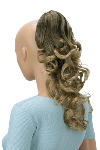 Miniatura 12 de CAISHA Extensión de clip de cola de caballo de 16 "voluminoso ondulado marrón ceniza H214