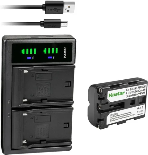 Miniatura 8 de Kastar LTD2 - Cargador de batería USB para Sony NP-FM500 NP-FM500H, cargador BC-VM10 AC-SQ950, Sony DSLR-A100, A200, A300, A350, DSLR-A450