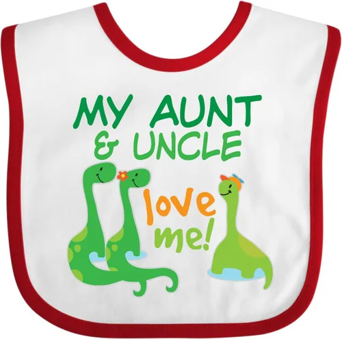 Miniatura 3 de inktastic My Aunt and Uncle Love Me Dinosaur Baby Bib