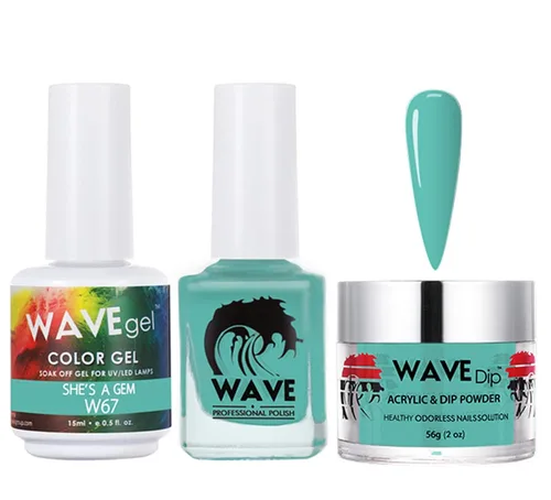 Miniatura 105 de WAVEGEL - Juego de gel de remojo, laca de uñas y polvo acrílico a juego - Colección Simplicity - #P109 Blizzard