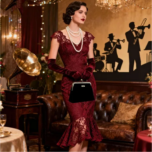 Miniatura 6 de Bolso de noche vintage con cierre de beso y bolsos para mujer, bolso de lona floral