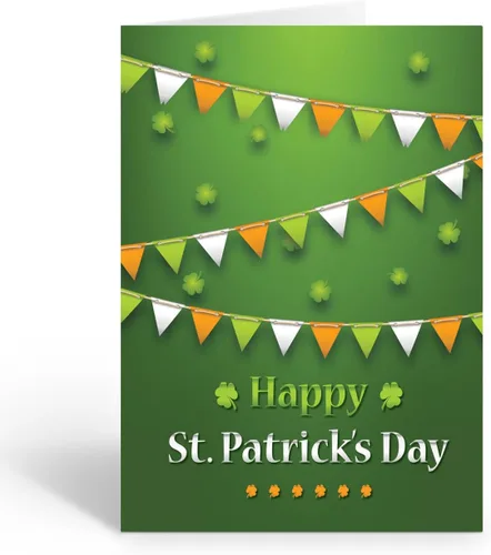Miniatura 18 de Stonehouse Collection Surtido de tarjetas de felicitación del día de San Patricio, tarjetas irlandesas de la suerte, trébol, duende, decoraciones