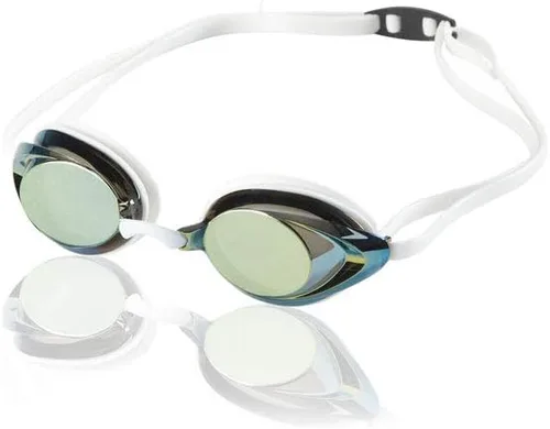 Speedo Vanquisher 2.0 - Antiparras espejadas para natación Dorado/blanco