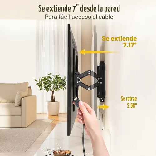 Miniatura 2 de Mounting Dream Soporte de Pared para TV de Inclinación Avanzada Certificado por UL para la Mayoría de TVs de 42-90 Pulgadas, Soporte de TV