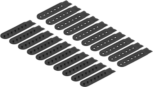 Miniatura 26 de uxcell Tapa de correa Snapback, agujeros de plástico ajustable sombrero broche hebilla reemplazo para reparación de tapas