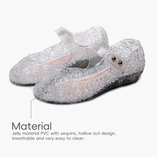 Miniatura 2 de YIBLBOX Zapatos de vestir de princesa con purpurina de Mary Jane para niñas