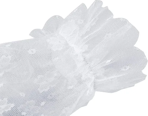 Miniatura 6 de Ayliss Guantes de encaje para mujer, guantes cortos de boda, elegantes guantes florales de novia de los años 20, ópera, baile, fiesta de té, cosplay