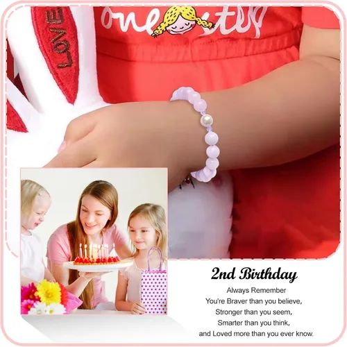 Miniatura 36 de Regalos de cumpleaños para niñas de 1 a 16 años, pulsera de perlas moradas, regalos para niñas adolescentes, regalos de moda, cosas geniales
