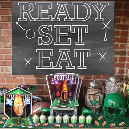Miniatura 3 de Centros de mesa de fiesta de fútbol Juego de decoración de fiesta de fútbol 3D de 28 piezas Suministros para fiesta de cumpleaños de fútbol