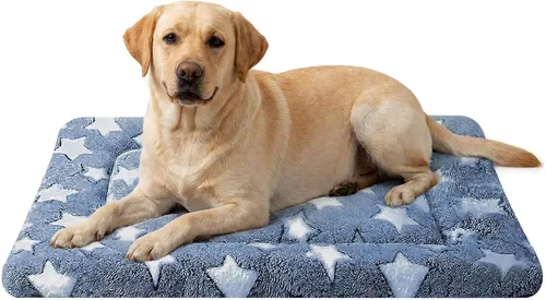 Miniatura 35 de Tapete de Cama para Perro - Tapetes de Cama Reversibles para Jaula de Perro, Suave y Transpirable, Almohadilla para Perrera, Cama de Jaula Duradera