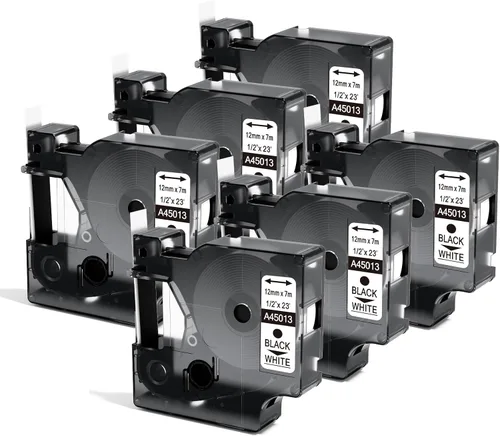 Miniatura 7 de Oozmas Repuesto para DYMO LabelManager 150 160 280 420P 360D, compatible con Dymo D1 Label Maker Tape 45013 S0720530, cinta de administrador