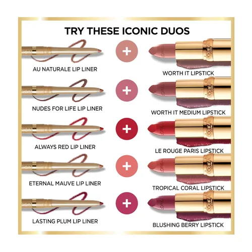 Miniatura 5 de L'Oréal Paris Color Riche Lip Liner Ciruela duradera