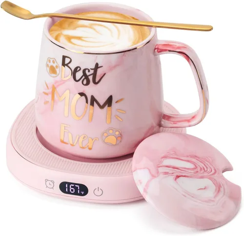 Miniatura 11 de Juego de tazas de café con 4 ajustes de temperatura, apagado automático de 8 horas