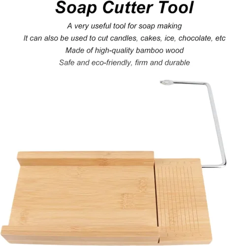 Miniatura 3 de Cortador de jabón de madera con alambre, herramienta de corte de jabón ajustable, kit de fabricación de jabón hecho a mano, herramienta profesional