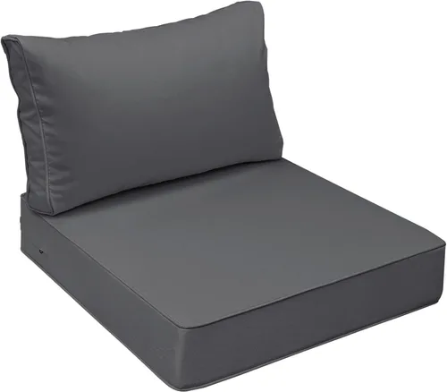 Miniatura 27 de AAAAAcessories Cojines de asiento para exteriores, resistentes a la decoloración, cojines de repuesto impermeables para muebles de patio, 21 x 21 x