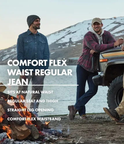 Miniatura 4 de Wrangler Authentics Comfort Flex Waist - Jeans de ajuste estándar para hombre