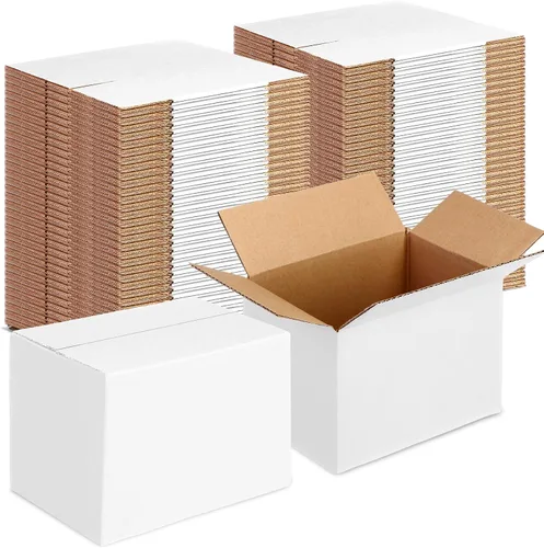 Miniatura 7 de Yeaqee 72 cajas de envío de cartón corrugado de 4 x 4 x 4 pulgadas, cajas de envío pequeñas para embalaje, envío, mudanza, pequeñas empresas, Negro