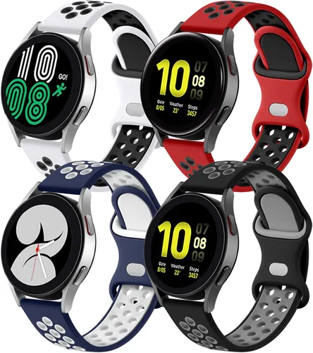 Miniatura 10 de Lerobo Paquete de 4 correas compatibles con Galaxy Watch 7 6 5 4 de 1.575 pulgadas, 1.732 pulgadas/Galaxy Watch 6 4 Classic 1.732 pulgadas, 1.732