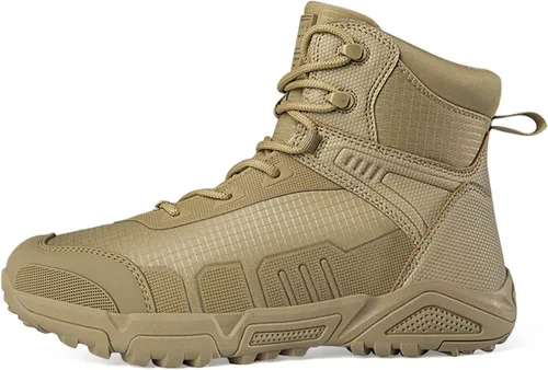 Miniatura 6 de Botas tácticas militares para hombre, ligeras, transpirables, impermeables, para senderismo, botas de combate, botas de trabajo