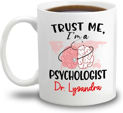 Miniatura 25 de Taza de café personalizada, regalo para graduación de psicólogo, My Degree in Psychology Makes Me Hight Qualified To Judge Everyther, taza de café