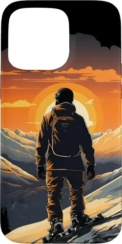Miniatura 31 de Snowboarding Snowboard Snowboarder Mountain Sunset Case for iPhone 17