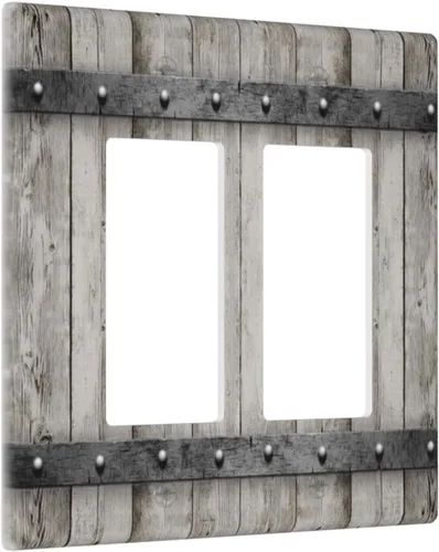 Miniatura 44 de Cubierta para interruptor de luz personalizable Personaliza la tuya propia, placa de pared doble basculante con imagen, logotipo, texto, 2 vías