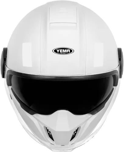 Miniatura 7 de YEMA Casco convertible de motocicleta de cara completa 3/4 aprobado por DOT, casco de motocross todoterreno de doble visera para adultos, diseño
