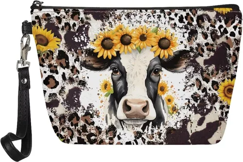 Miniatura 13 de HUGS IDEA Bolso animal del maquillaje de la impresión de la moda de las mujeres de la PU de, Negro (Dachshund), Chico