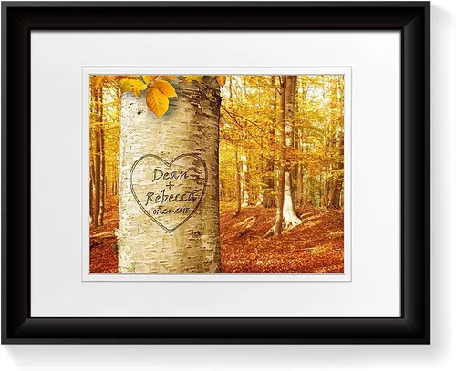 Miniatura 90 de Arte enmarcado de vacaciones con nombres de pareja en sillas de cubierta, regalo de amor perfecto para aniversario, boda. Con diferentes estilos