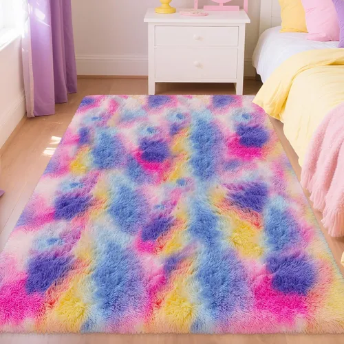 Miniatura 28 de Alfombras de pasillo beige de 2 x 6 pies para dormitorio, sala de estar, alfombra de felpa suave y esponjosa, alfombra de pasillo para pasillos