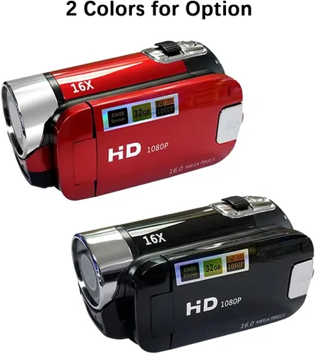 Miniatura 3 de Andoer Cámara de vídeo digital portátil de alta definición 1080P DV 16 MP con pantalla LCD de 2.7 pulgadas, zoom digital de 16x y batería incorporada