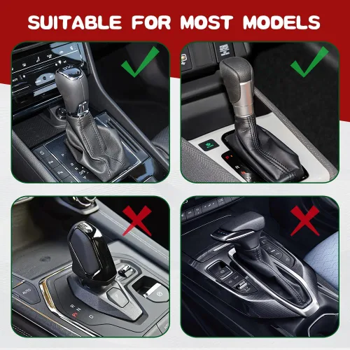 Miniatura 5 de 2 fundas para pomos de palanca de cambios de automóvil, funda para palanca de cambios de automóvil, funda con capucha para palanca de cambios