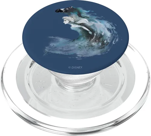 Miniatura 7 de Disney Frozen 2 Elsa acuarela caballo pintado retrato PopSockets agarre y soporte para teléfonos y tabletas, Negro