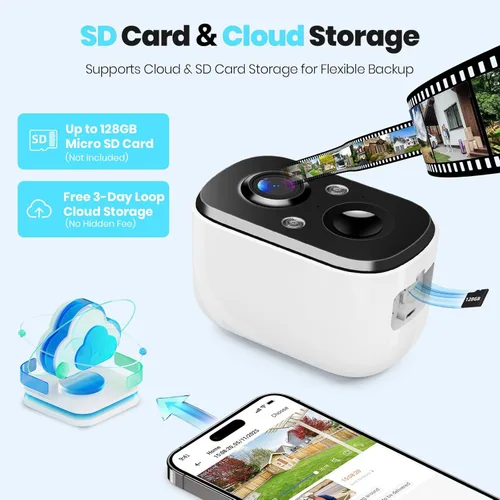 Miniatura 7 de Techage Cámaras de seguridad inalámbricas para exteriores, cámaras WiFi alimentadas por batería 2K para seguridad en el hogar con detección