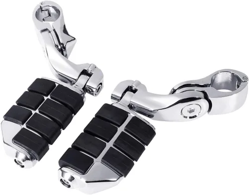 Miniatura 2 de TCMT Reposapiés ajustables de carretera de 1.25 pulgadas para Harley Touring Road King Street Glide Road Glide Electra Glide Softail Sportster Dyna