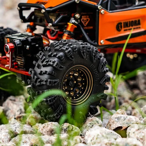 Miniatura 7 de INJORA Neumáticos 1.0 - S5 Swamp Claw Mud Terrain Neumáticos para TRX4M AX24 SCX24 FCX24 1/18 1/24 RC Crawler Car, 2.205 x 0.906 in, T1021