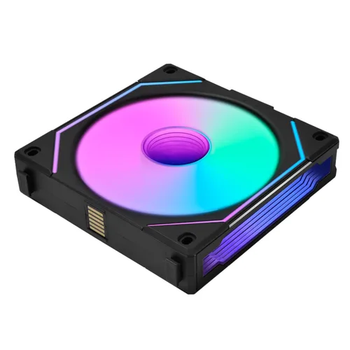 Miniatura 4 de Lian Li UNI Fan SL-Infinity - Ventilador ARGB de hoja inversa de 4.724 in (no inalámbrico), diseño de cadena de margarita, espejo infinito, gestión