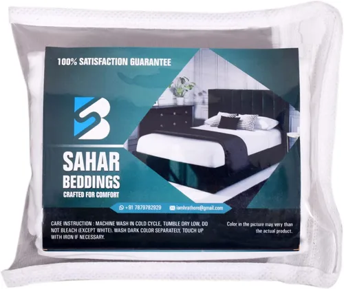 Miniatura 6 de Saharbeddings Funda de almohada de viaje para niños pequeños de 12 x 16 pulgadas, 500 hilos, paquete de 2 fundas protectoras pequeñas para bebés