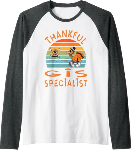 Miniatura 13 de GIS Specialist Job Funny Thanksgiving Raglan Baseball Tee