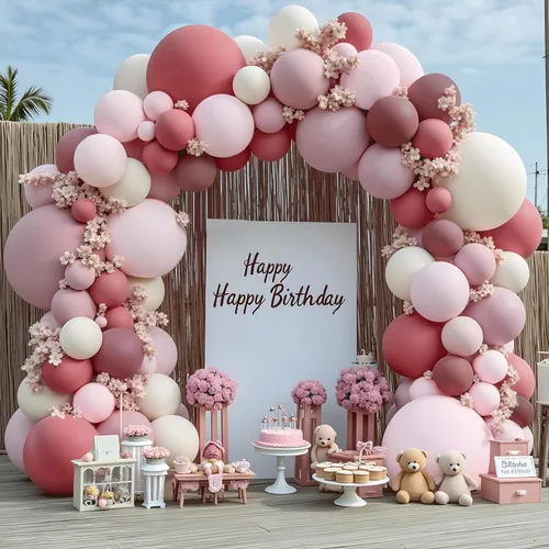 Miniatura 10 de Kit de Arco de Globos Azul Polvoriento Dorado, Kit de Arco de Globos Pastel de Doble Relleno Azul Claro Azul Oscuro Mezclilla Azul Pálido con Globos