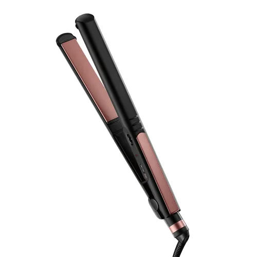 INFINITI PRO CONAIR Plancha de pelo de cerámica en oro rosa, plancha de 1 pulgada con placas extra largas, incluyendo una placa flotante, tecnología