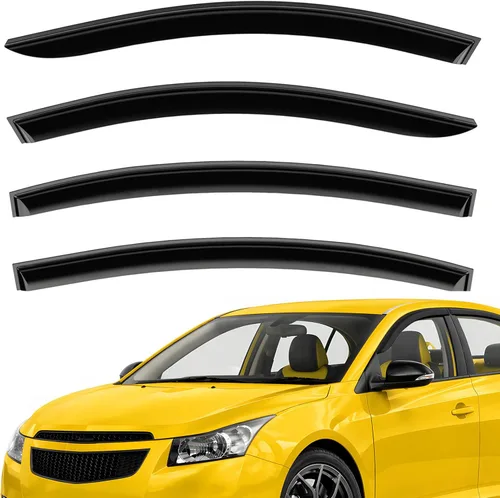 Miniatura 13 de Deflectores de ventana extra duraderos, viseras de ventana con cinta adhesiva, protectores de lluvia para Mazda CX-5 2017-2026, viseras solares
