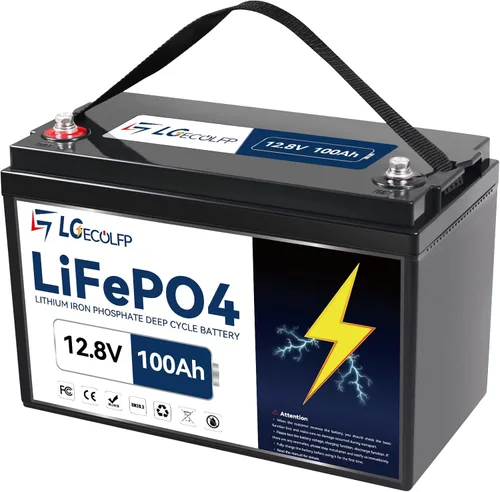 Miniatura 16 de Batería LiFePO4 de 12 V 100 Ah BCI Group 31, batería de litio de 12 V 100 Ah 7000+ciclos profundos, potencia de salida de 1280 Wh, soporte